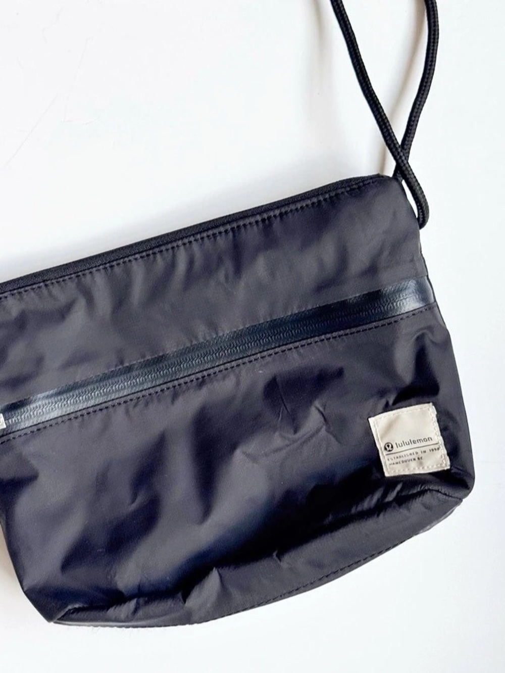 lululemon Black Crossbody Nylon Bag